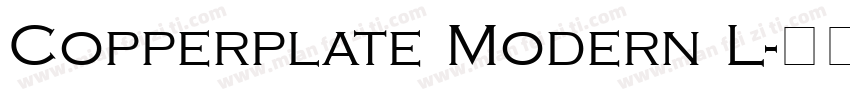 Copperplate Modern L字体转换
